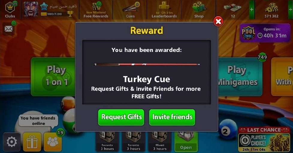 turkey cue reward